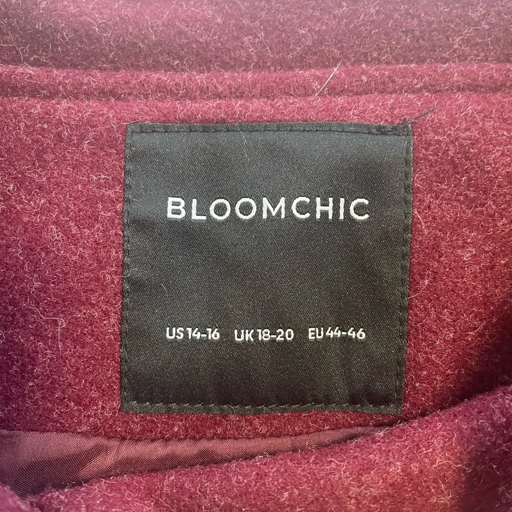 BloomChic Deep Cranberry Outerwear - Picture 3 of 8